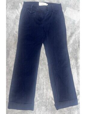 J CREW Classic Twill CITY FIT CHINO Blue PANTS WOMENS SIZE 0P